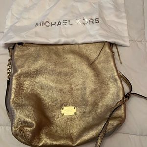 Gold Michael Kors handbag